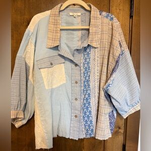 Oli & Hali NEW patchwork top - size M - oversized